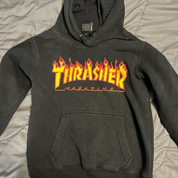 Thrasher Other - Thrasher Hoodie with Red and Yellow Flame Logo